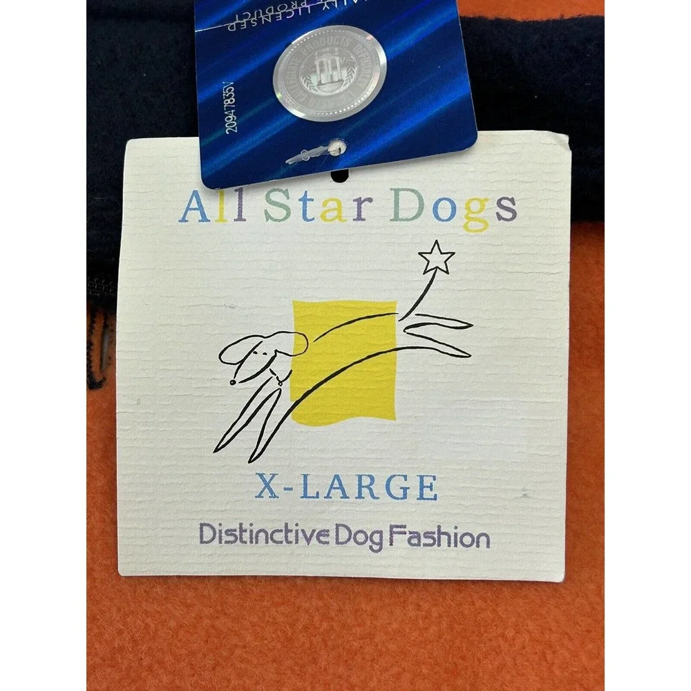 NWT All Star Dogs Auburn University Embroidered‎ Sleeveless Dog Fleece X-Large